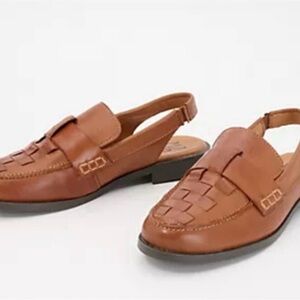 Miz Mooz Dorsey Loafers Women's 9-9.5 EU40 Brown Brandy Slingback A213 Capsule
